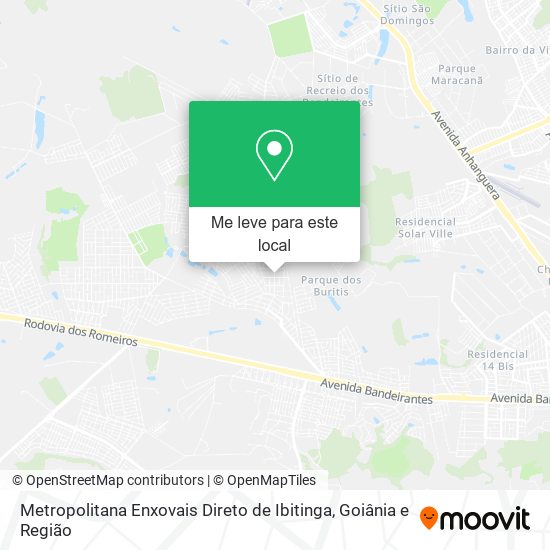 Metropolitana Enxovais Direto de Ibitinga mapa