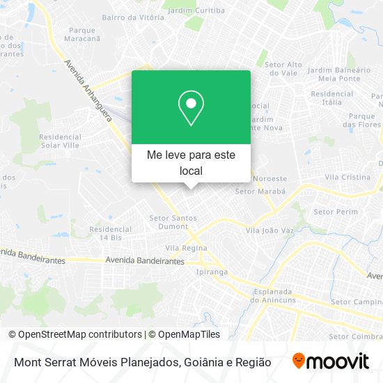 Mont Serrat Móveis Planejados mapa