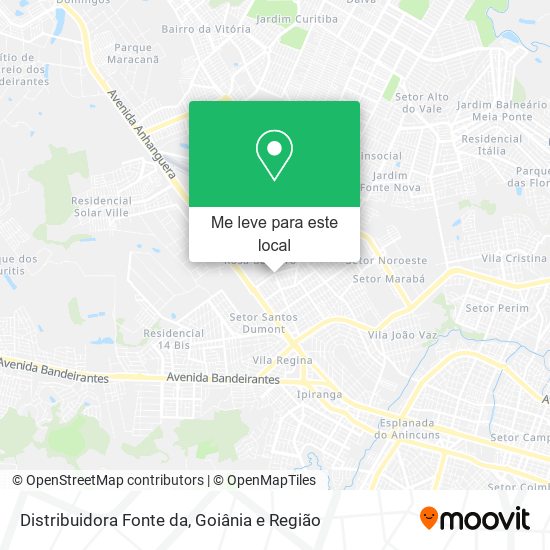 Distribuidora Fonte da mapa