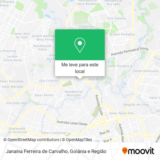 Janaína Ferreira de Carvalho mapa