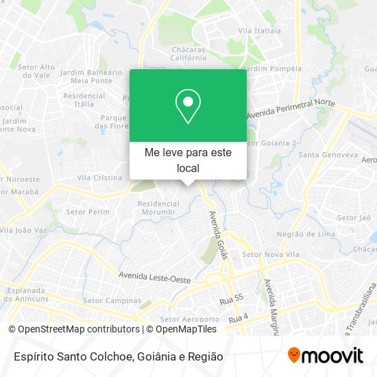Espírito Santo Colchoe mapa