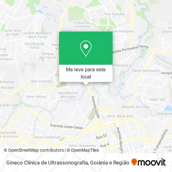 Gineco Clínica de Ultrassonografía mapa