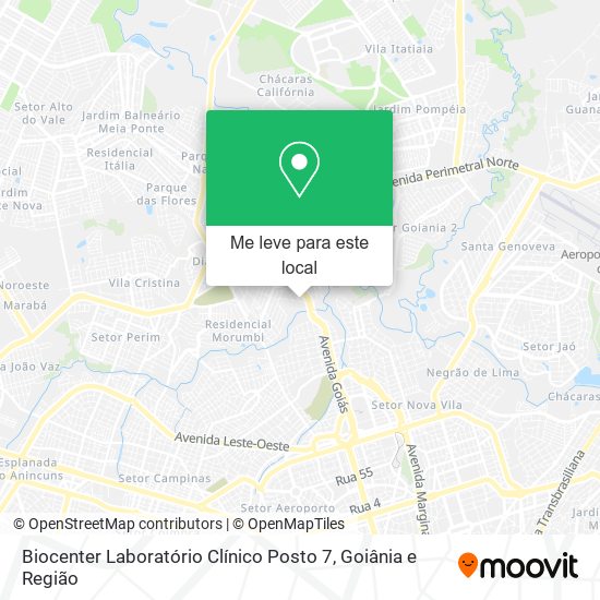 Biocenter Laboratório Clínico Posto 7 mapa