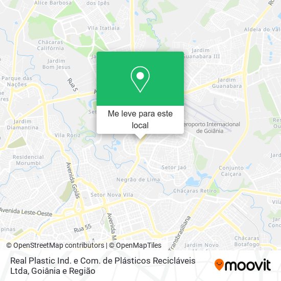 Real Plastic Ind. e Com. de Plásticos Recicláveis Ltda mapa