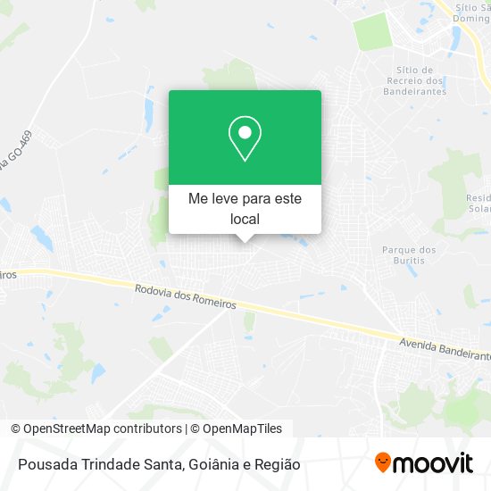 Pousada Trindade Santa mapa