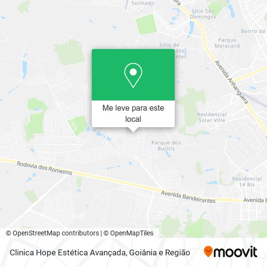 Clinica Hope Estética Avançada mapa