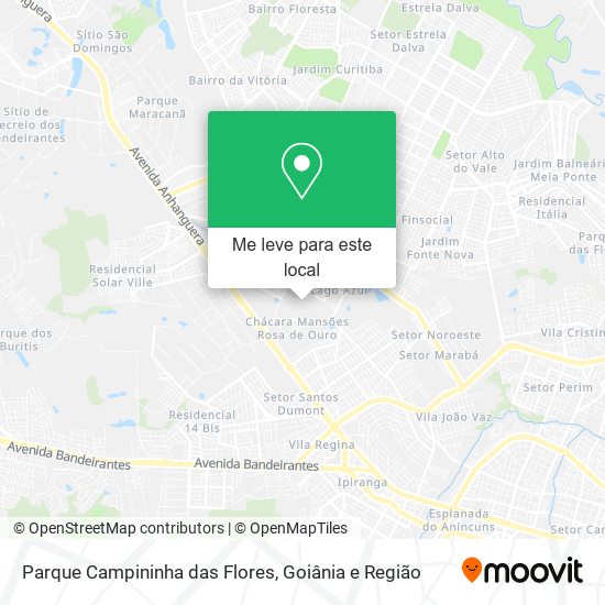 Parque Campininha das Flores mapa