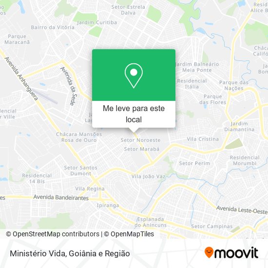 Ministério Vida mapa