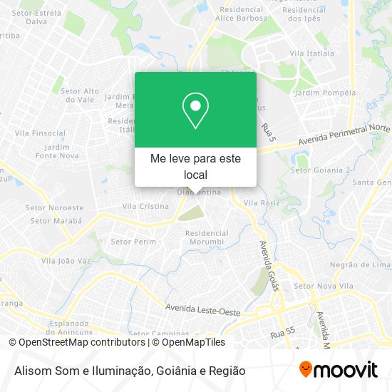 Alisom Som e Iluminação mapa