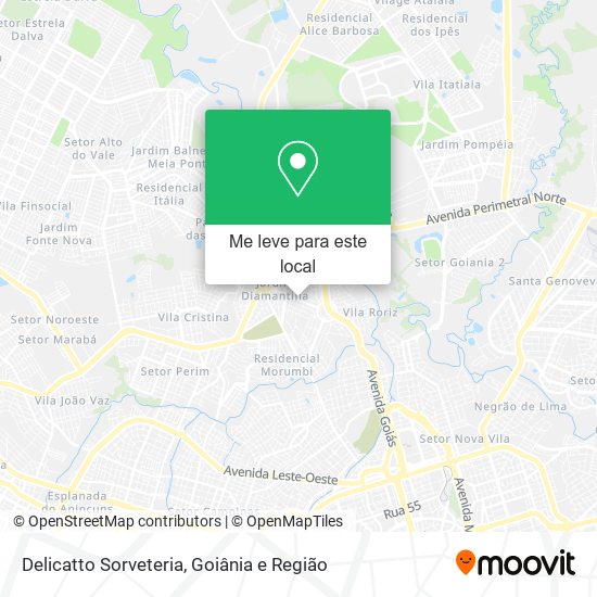 Delicatto Sorveteria mapa
