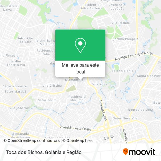 Toca dos Bichos mapa