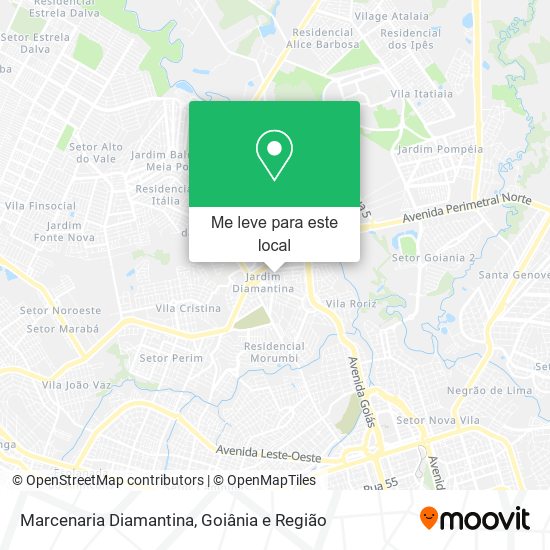 Marcenaria Diamantina mapa