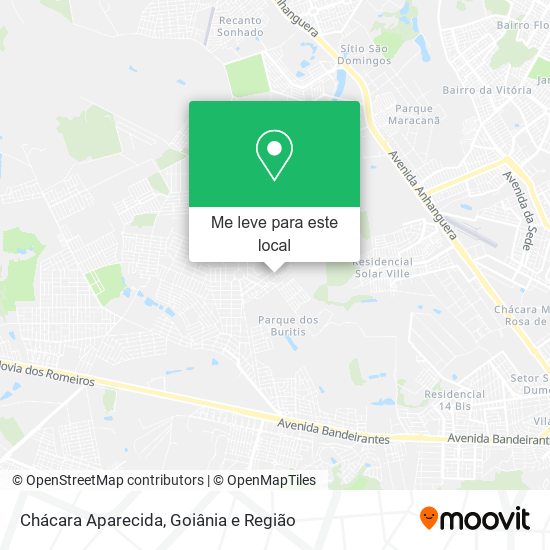 Chácara Aparecida mapa