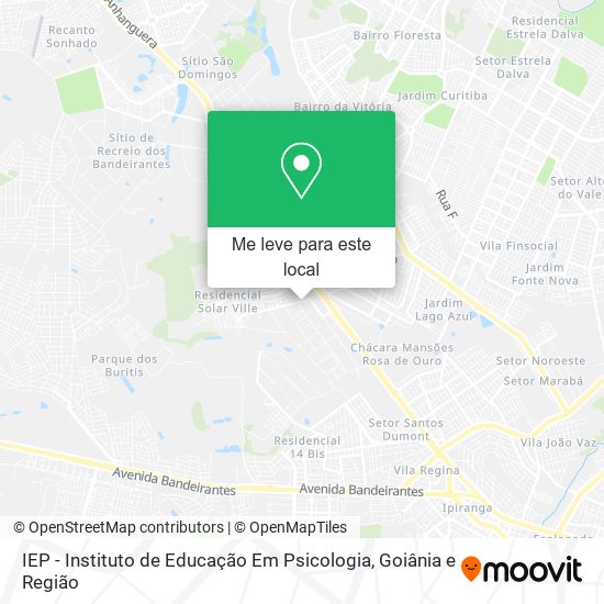 IEP - Instituto de Educação Em Psicologia mapa
