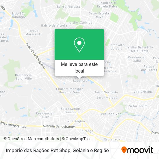 Império das Rações Pet Shop mapa