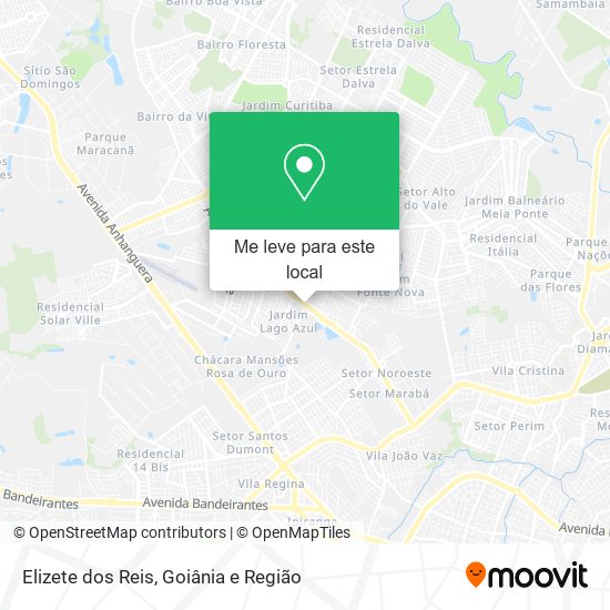 Elizete dos Reis mapa