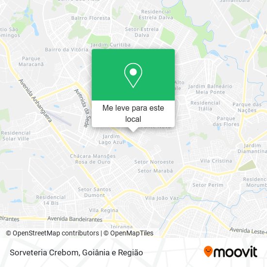 Sorveteria Crebom mapa