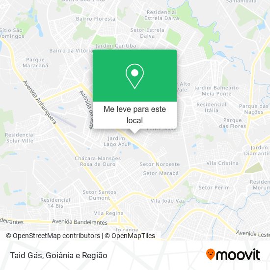 Taid Gás mapa