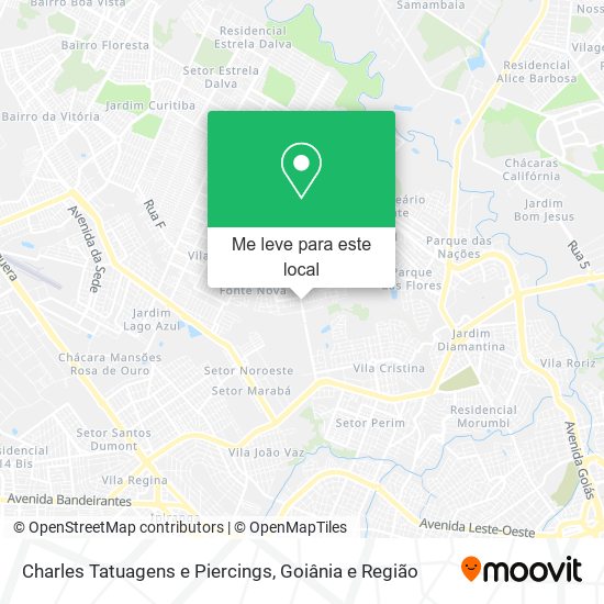 Charles Tatuagens e Piercings mapa