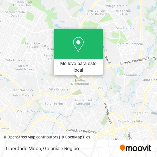 Liberdade Moda mapa