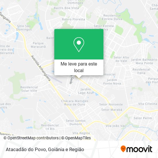 Atacadão do Povo mapa