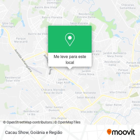 Cacau Show mapa