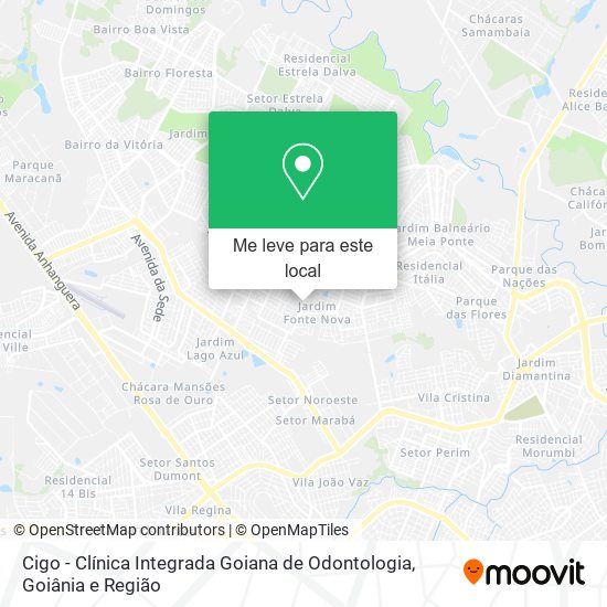 Cigo - Clínica Integrada Goiana de Odontologia mapa