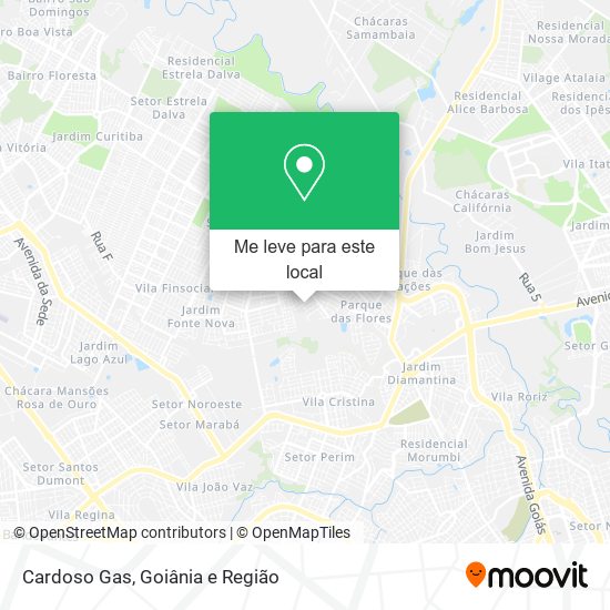 Cardoso Gas mapa