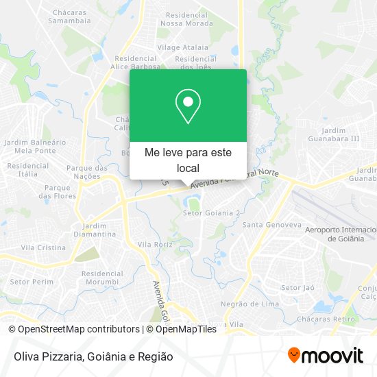 Oliva Pizzaria mapa