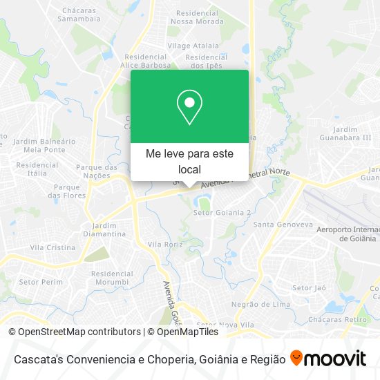 Cascata's Conveniencia e Choperia mapa