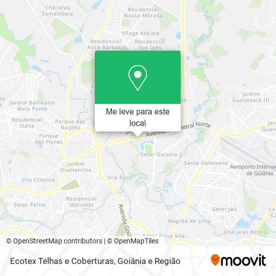 Ecotex Telhas e Coberturas mapa