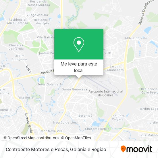 Centroeste Motores e Pecas mapa