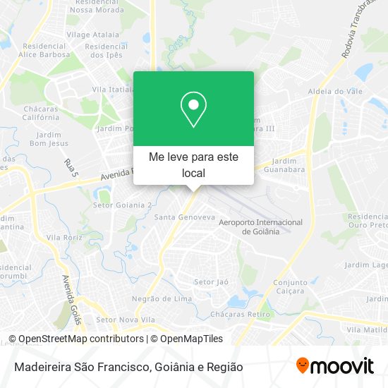 Madeireira São Francisco mapa