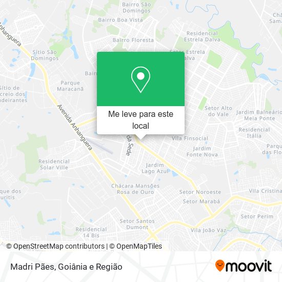 Madri Pães mapa