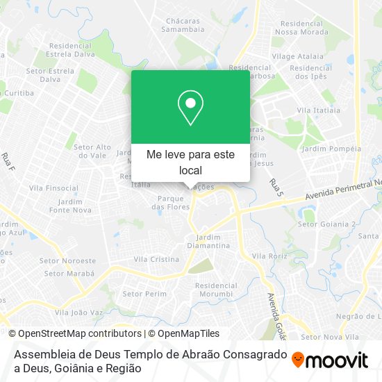 Assembleia de Deus Templo de Abraão Consagrado a Deus mapa