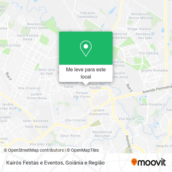 Kairós Festas e Eventos mapa