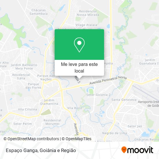 Espaço Ganga mapa