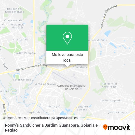 Ronny's Sanduicheria Jardim Guanabara mapa