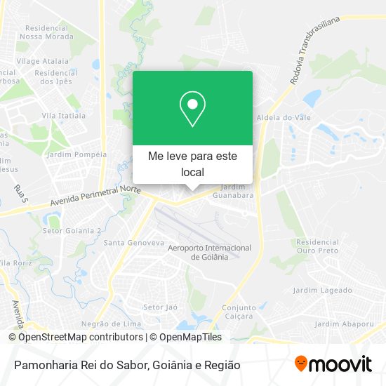 Pamonharia Rei do Sabor mapa