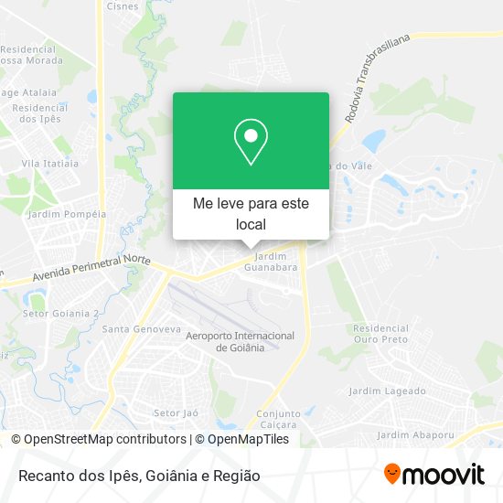 Recanto dos Ipês mapa