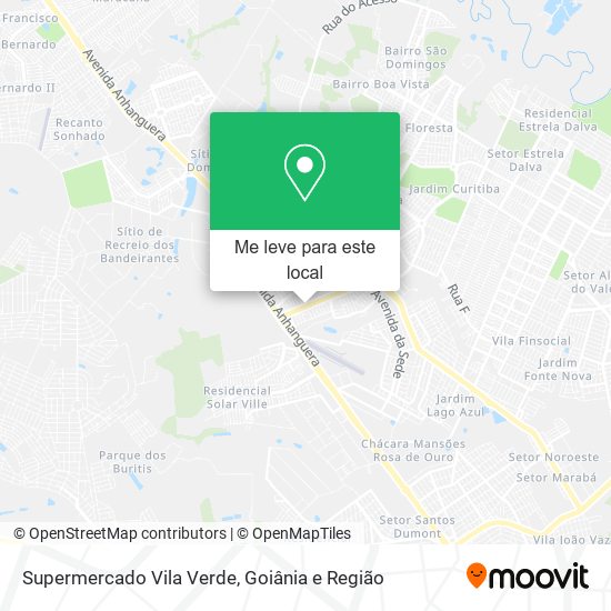 Supermercado Vila Verde mapa