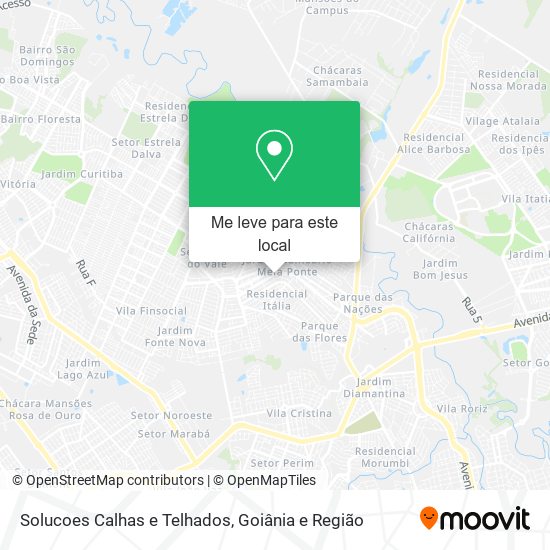 Solucoes Calhas e Telhados mapa
