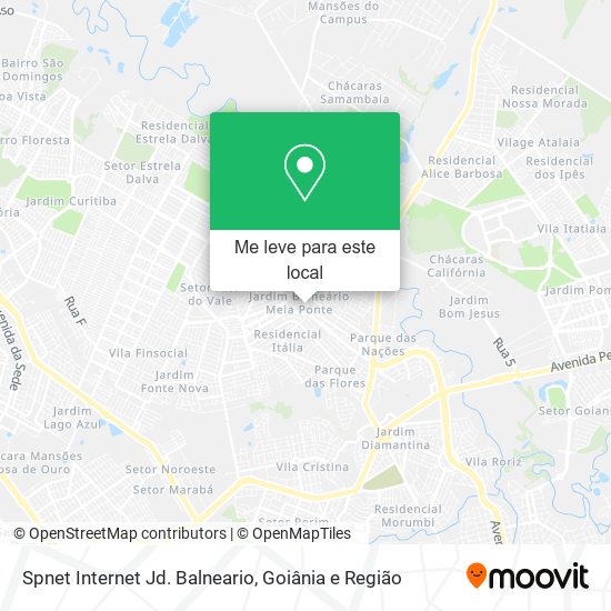 Spnet Internet Jd. Balneario mapa