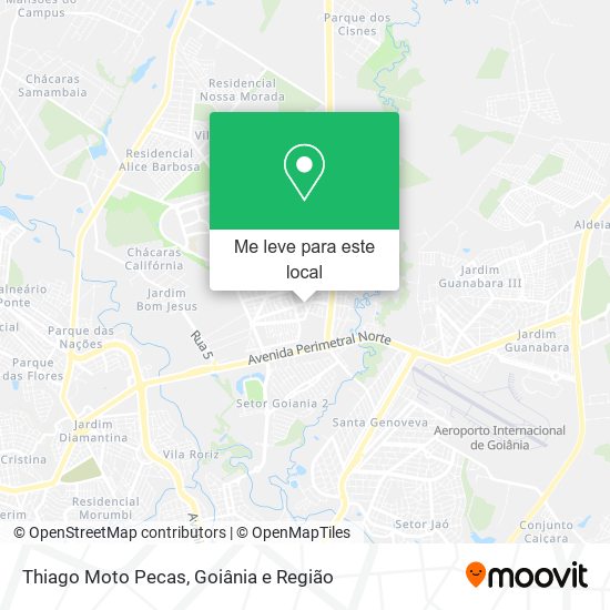 Thiago Moto Pecas mapa
