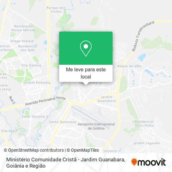 Ministério Comunidade Cristã - Jardim Guanabara mapa
