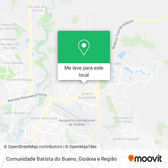 Comunidade Batista do Bueno mapa