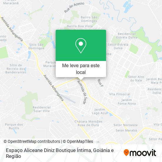 Espaço Aliceane Diniz Boutique Íntima mapa