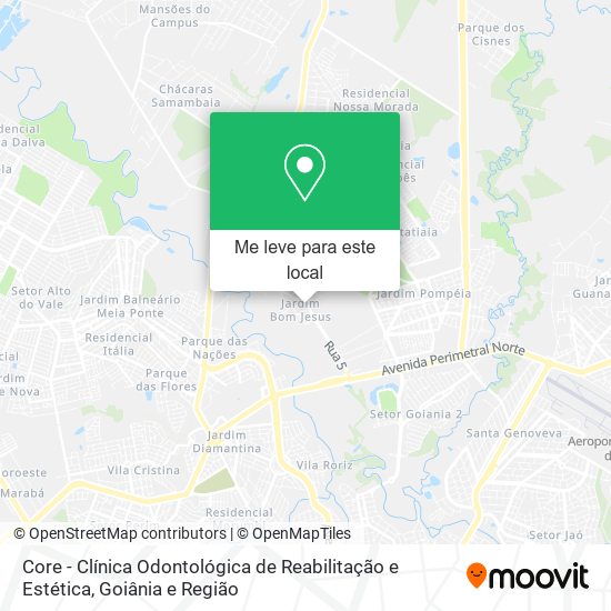 Core - Clínica Odontológica de Reabilitação e Estética mapa