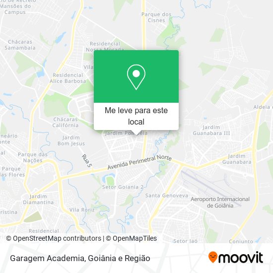 Garagem Academia mapa