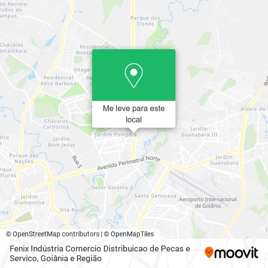 Fenix Indústria Comercio Distribuicao de Pecas e Servico mapa